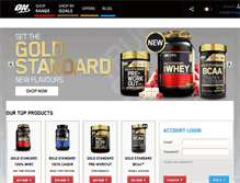 Tablet Screenshot of optimumnutrition.ie